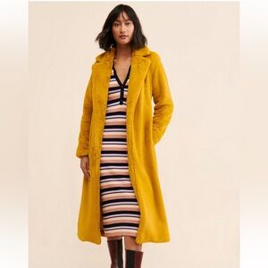 Hutch Anthropologie Sunny Faux Fur Coat